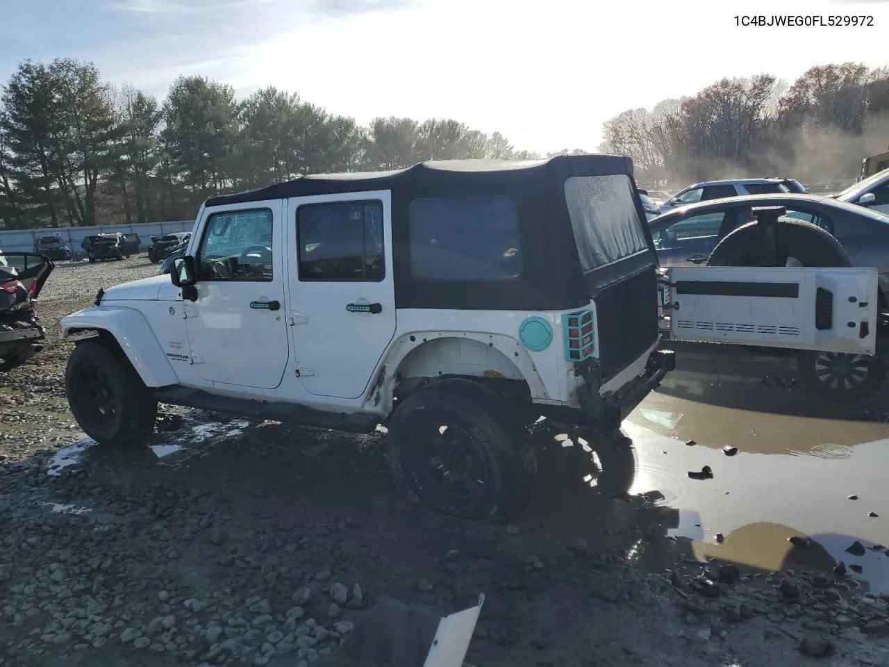 2015 Jeep Wrangler Unlimited Sahara VIN: 1C4BJWEG0FL529972 Lot: 80582984