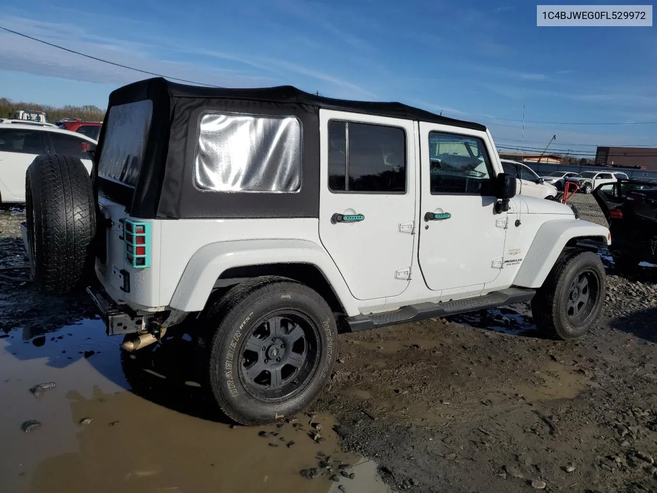 2015 Jeep Wrangler Unlimited Sahara VIN: 1C4BJWEG0FL529972 Lot: 80582984