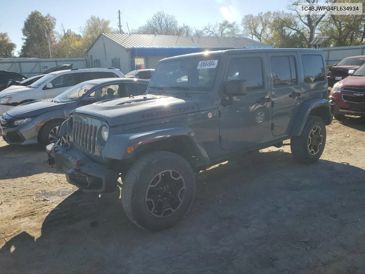 2015 Jeep Wrangler Unlimited Rubicon VIN: 1C4BJWFG4FL634934 Lot: 80684904