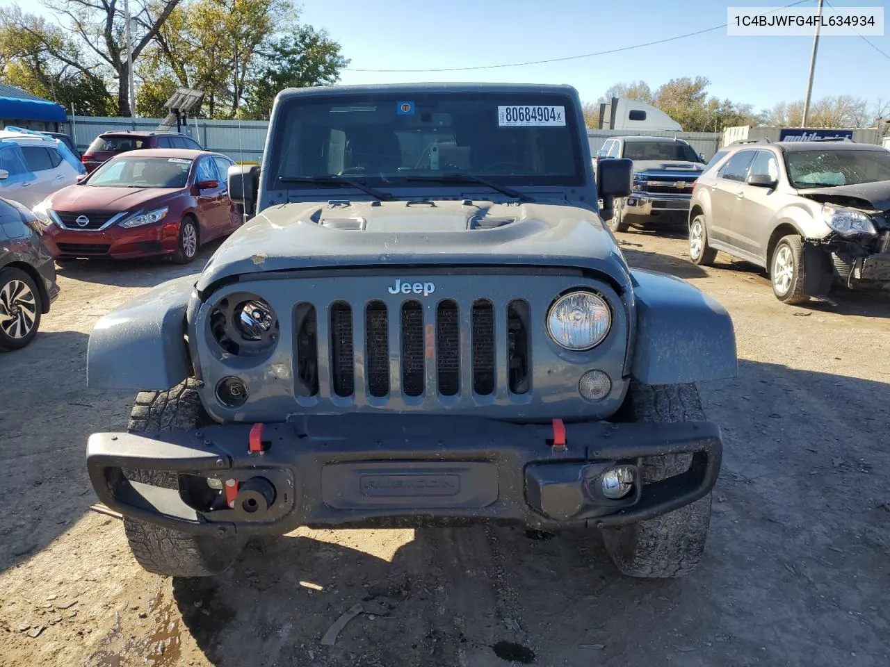 2015 Jeep Wrangler Unlimited Rubicon VIN: 1C4BJWFG4FL634934 Lot: 80684904