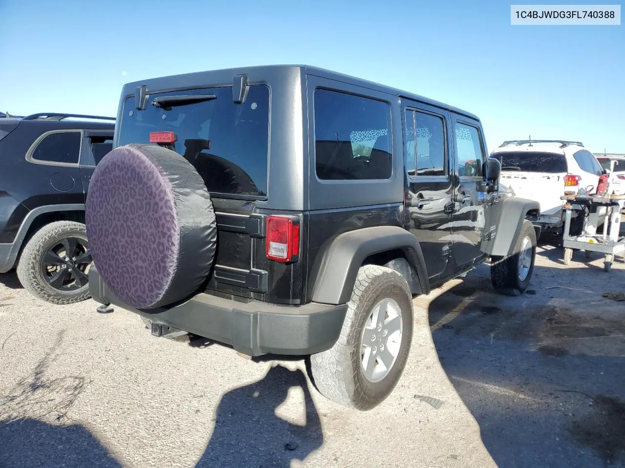 2015 Jeep Wrangler Unlimited Sport VIN: 1C4BJWDG3FL740388 Lot: 80875994