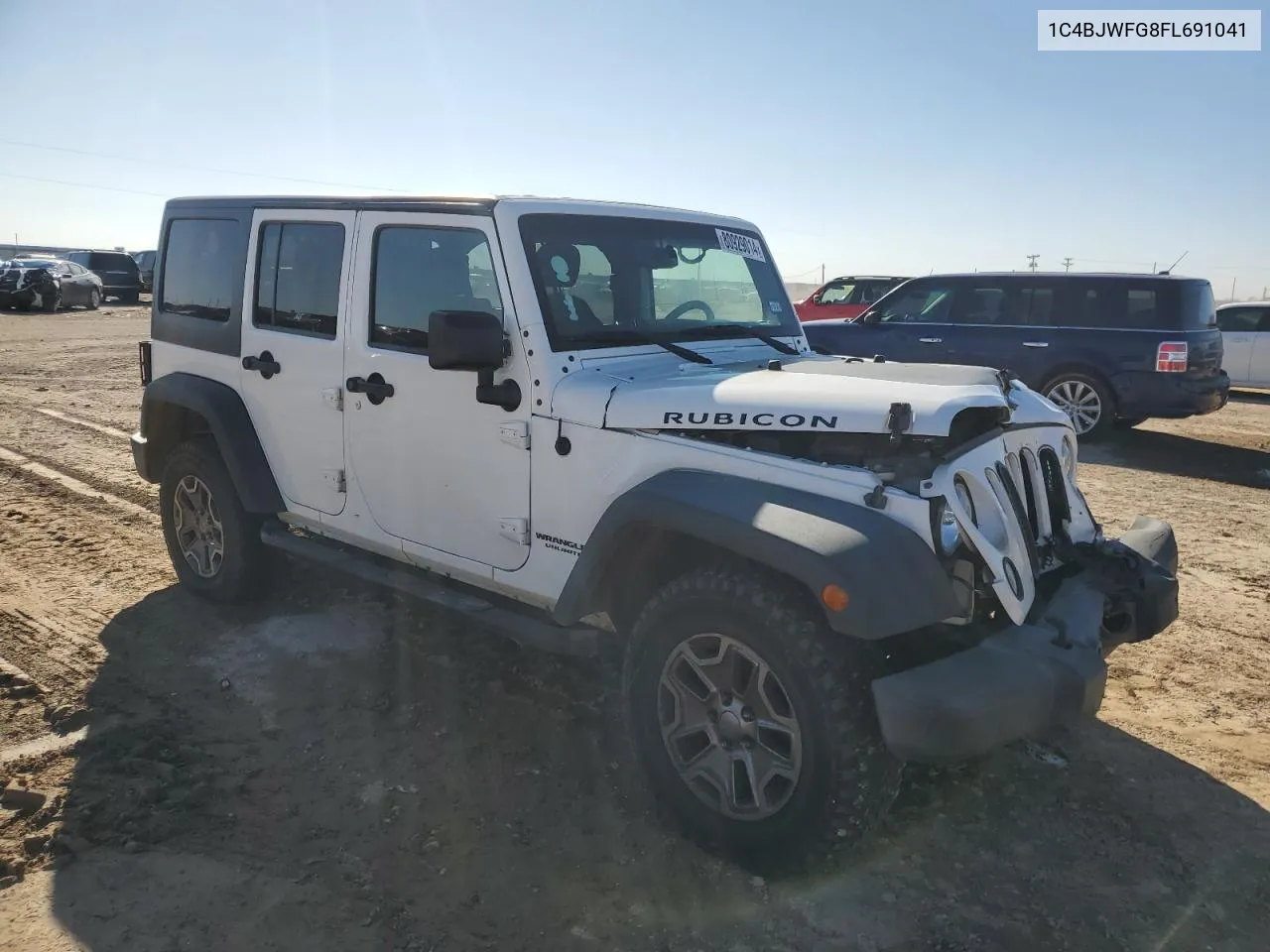 2015 Jeep Wrangler Unlimited Rubicon VIN: 1C4BJWFG8FL691041 Lot: 80929014