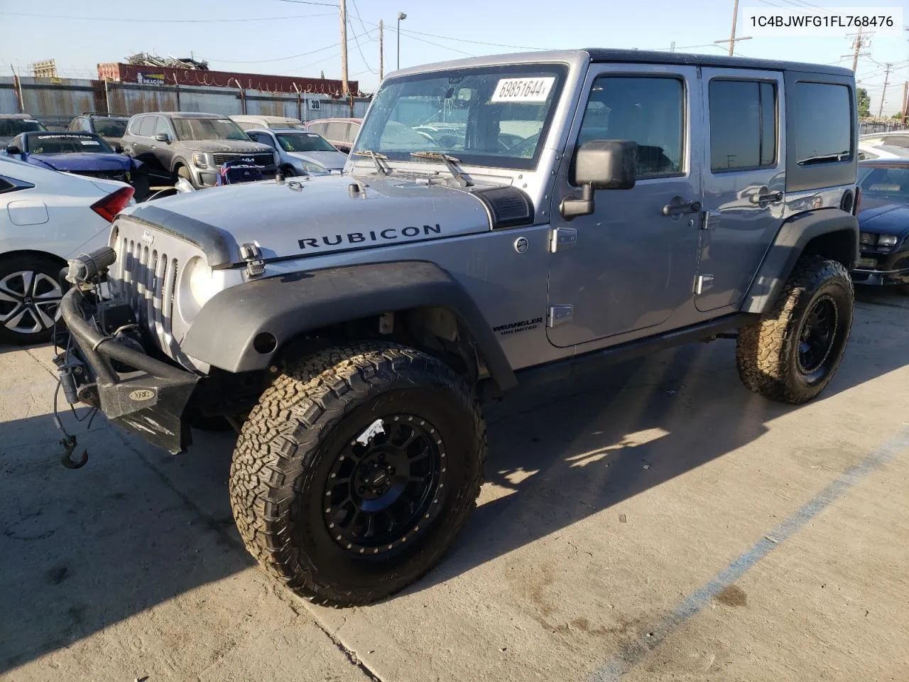 2015 Jeep Wrangler Unlimited Rubicon VIN: 1C4BJWFG1FL768476 Lot: 81093004