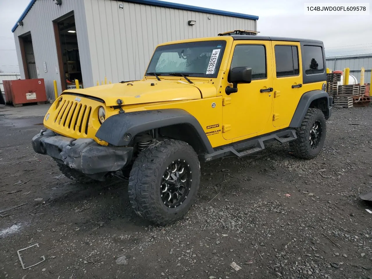 2015 Jeep Wrangler Unlimited Sport VIN: 1C4BJWDG0FL609578 Lot: 81382974