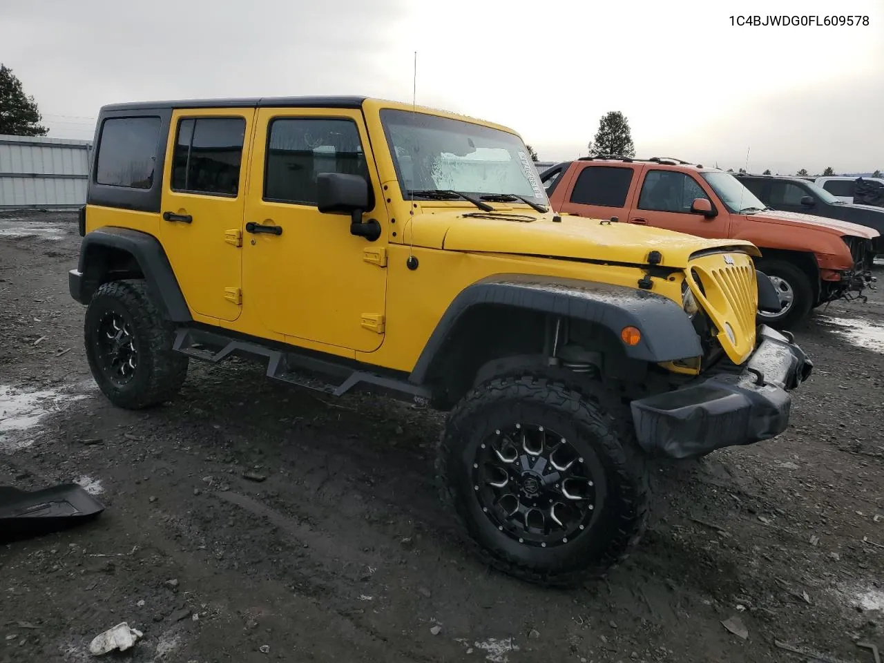 2015 Jeep Wrangler Unlimited Sport VIN: 1C4BJWDG0FL609578 Lot: 81382974