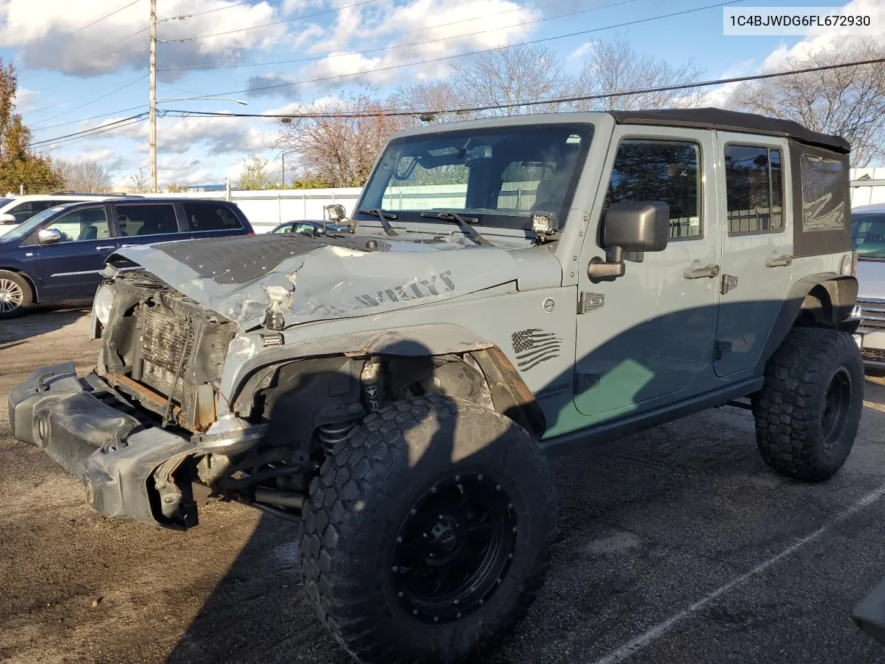 2015 Jeep Wrangler Unlimited Sport VIN: 1C4BJWDG6FL672930 Lot: 81454964