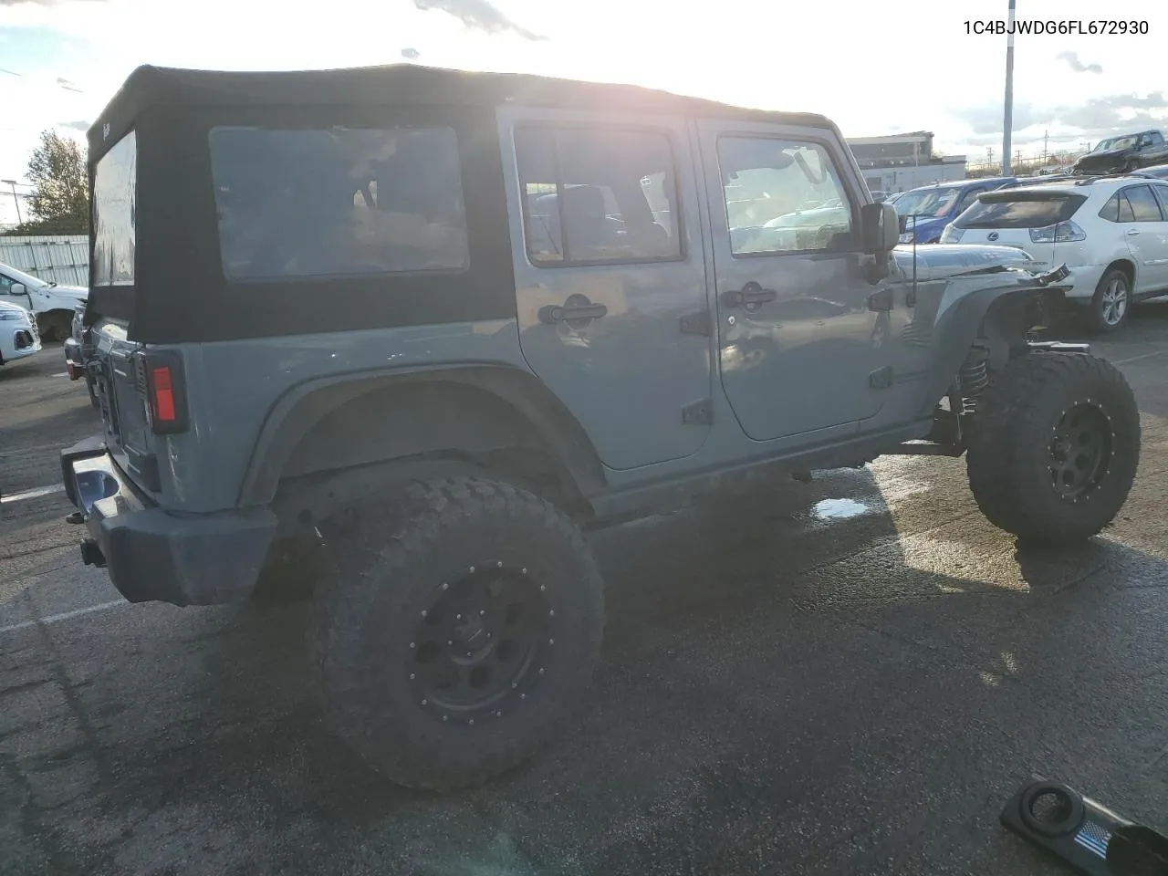 2015 Jeep Wrangler Unlimited Sport VIN: 1C4BJWDG6FL672930 Lot: 81454964