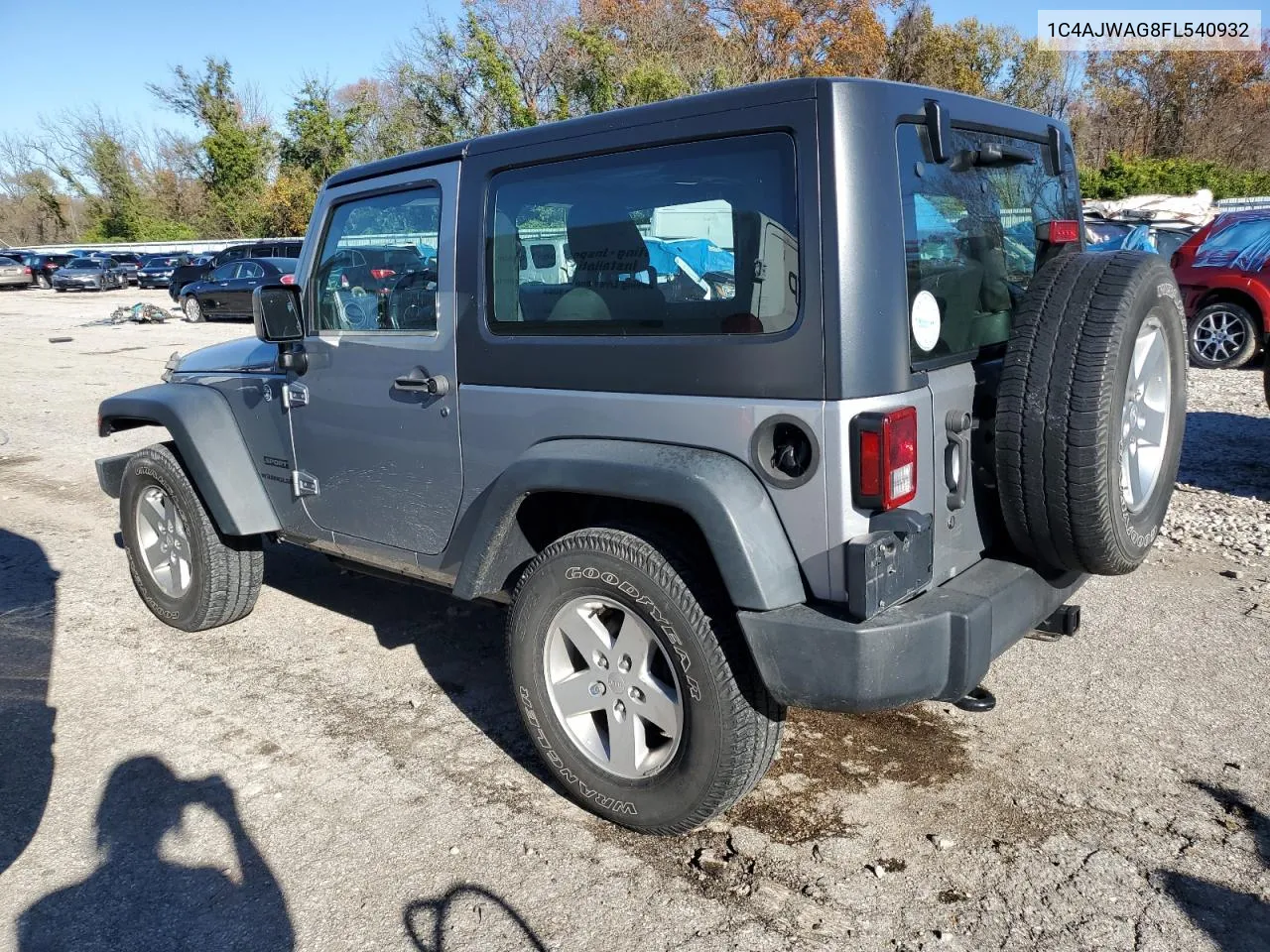 2015 Jeep Wrangler Sport VIN: 1C4AJWAG8FL540932 Lot: 81637864