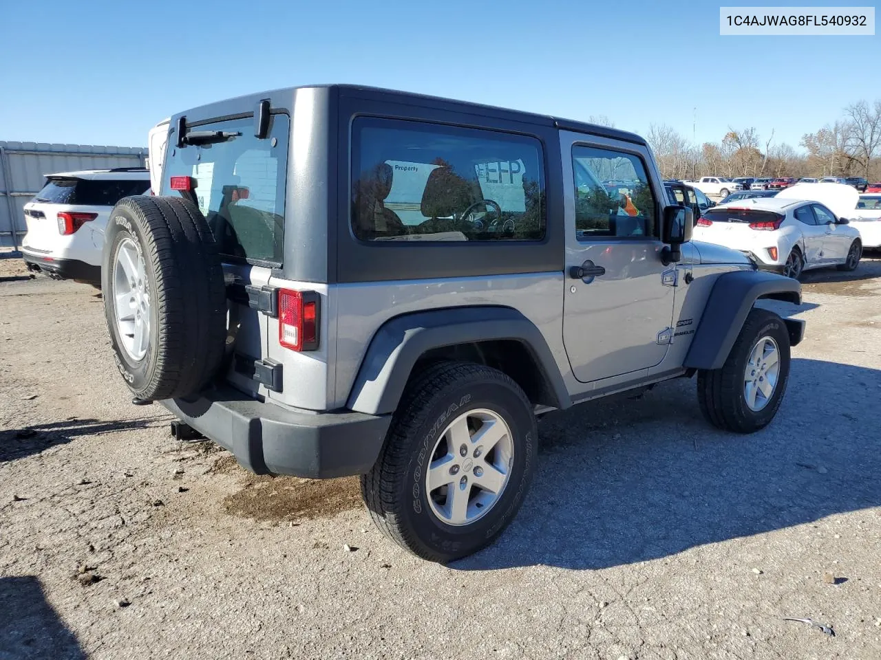 2015 Jeep Wrangler Sport VIN: 1C4AJWAG8FL540932 Lot: 81637864