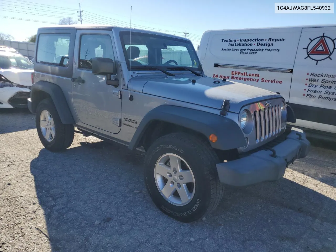 2015 Jeep Wrangler Sport VIN: 1C4AJWAG8FL540932 Lot: 81637864