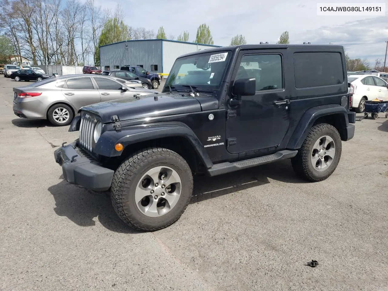 2016 Jeep Wrangler Sahara VIN: 1C4AJWBG8GL149151 Lot: 50858294