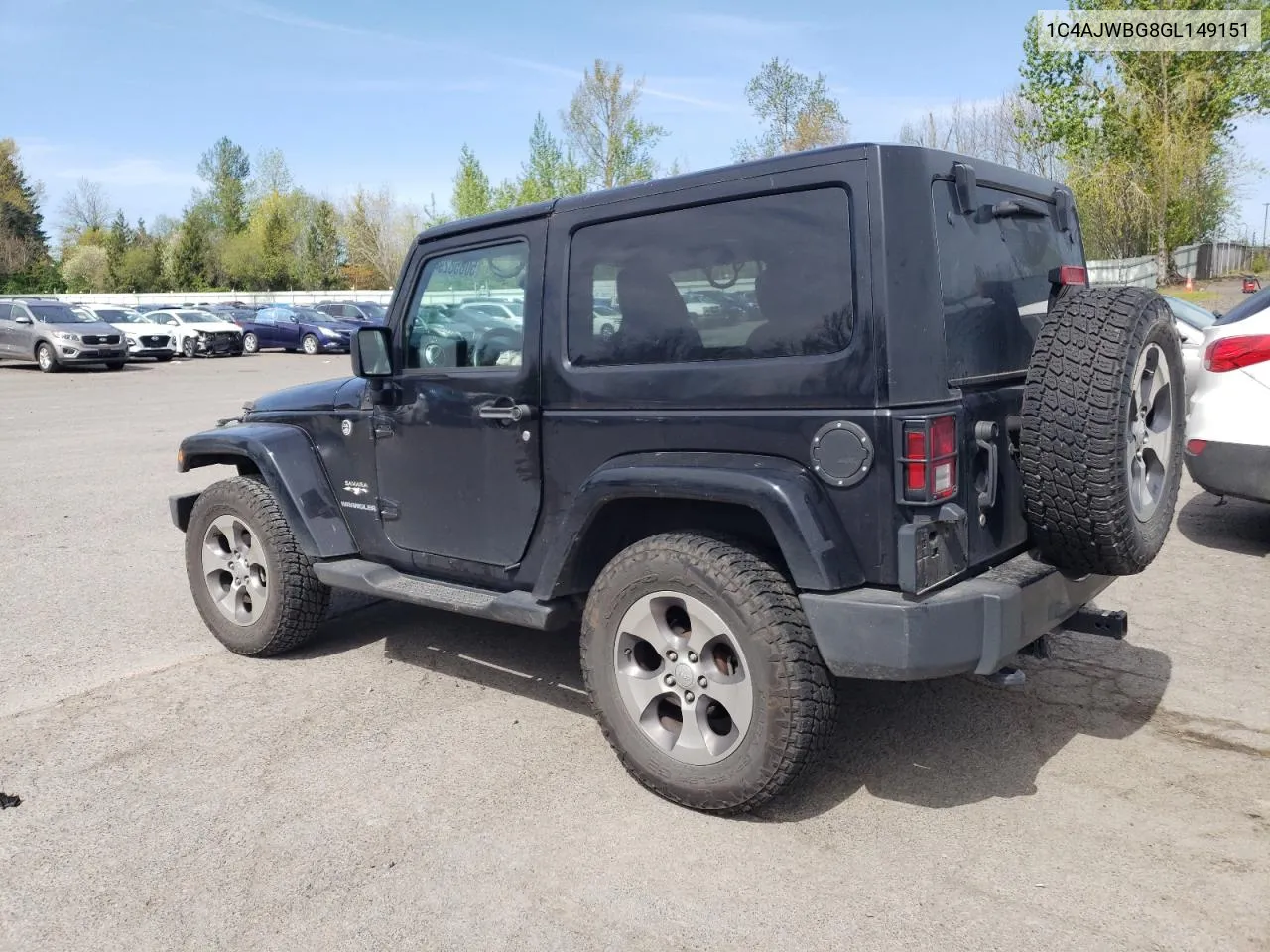 2016 Jeep Wrangler Sahara VIN: 1C4AJWBG8GL149151 Lot: 50858294