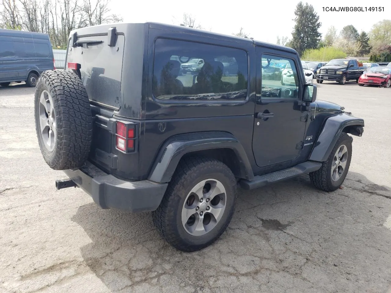 2016 Jeep Wrangler Sahara VIN: 1C4AJWBG8GL149151 Lot: 50858294