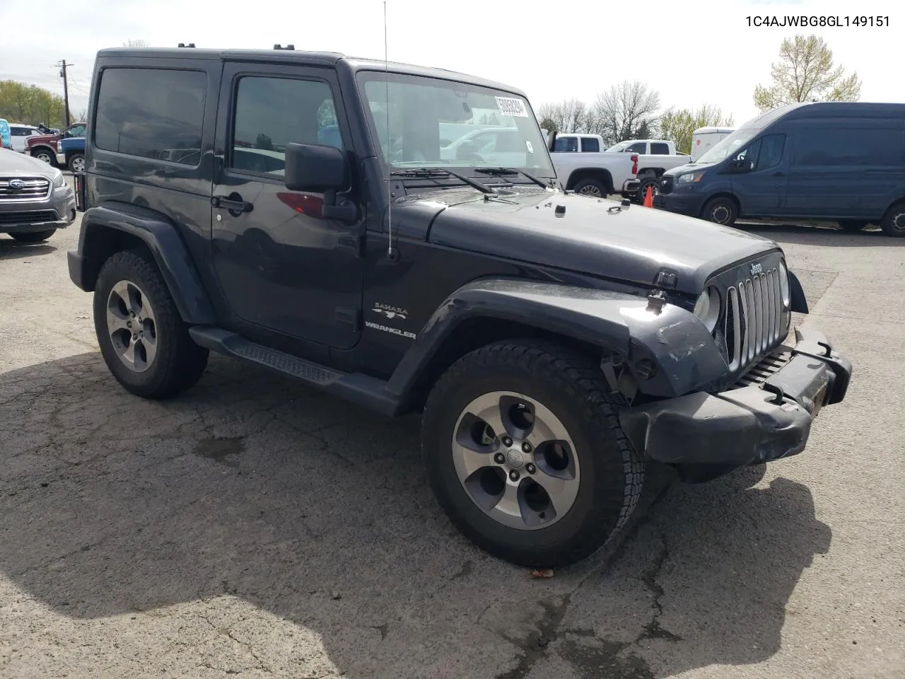 2016 Jeep Wrangler Sahara VIN: 1C4AJWBG8GL149151 Lot: 50858294