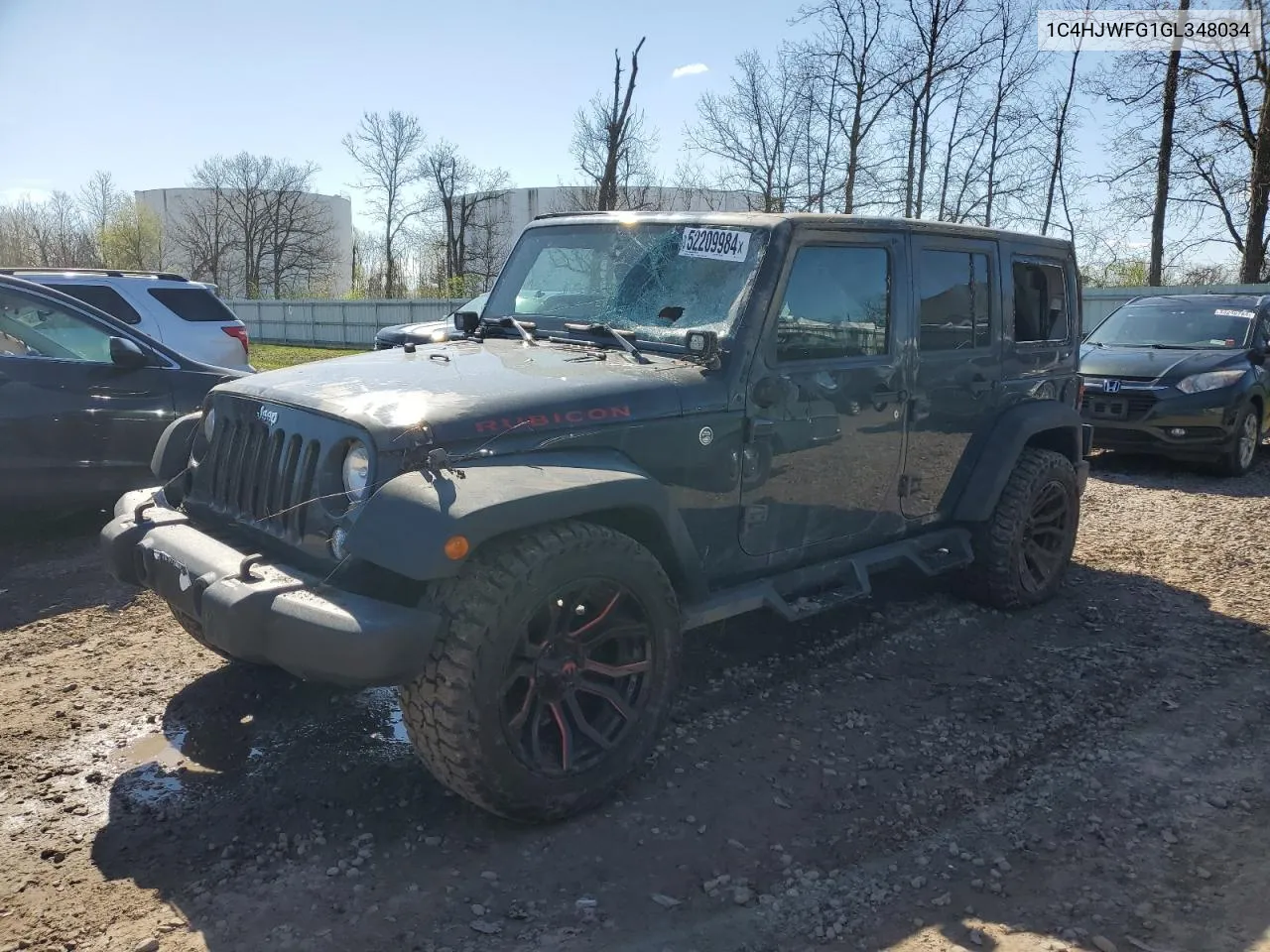 1C4HJWFG1GL348034 2016 Jeep Wrangler Unlimited Rubicon