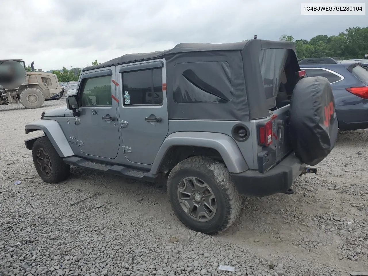 1C4BJWEG7GL280104 2016 Jeep Wrangler Unlimited Sahara