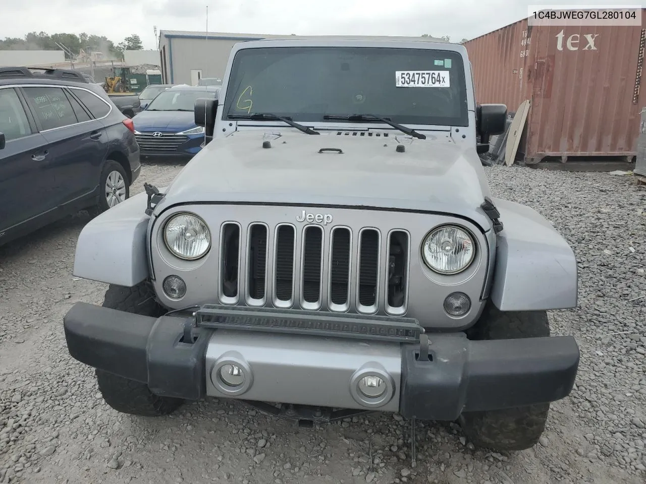 1C4BJWEG7GL280104 2016 Jeep Wrangler Unlimited Sahara