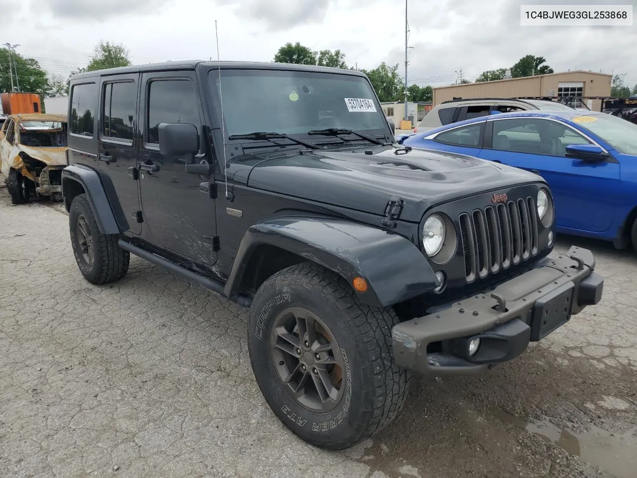 1C4BJWEG3GL253868 2016 Jeep Wrangler Unlimited Sahara