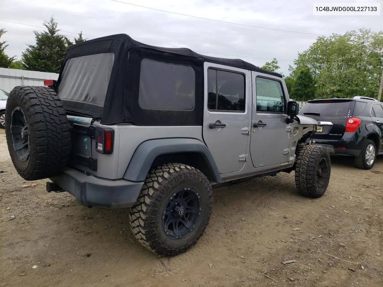 2016 Jeep Wrangler Unlimited Sport VIN: 1C4BJWDG0GL227133 Lot: 54239684