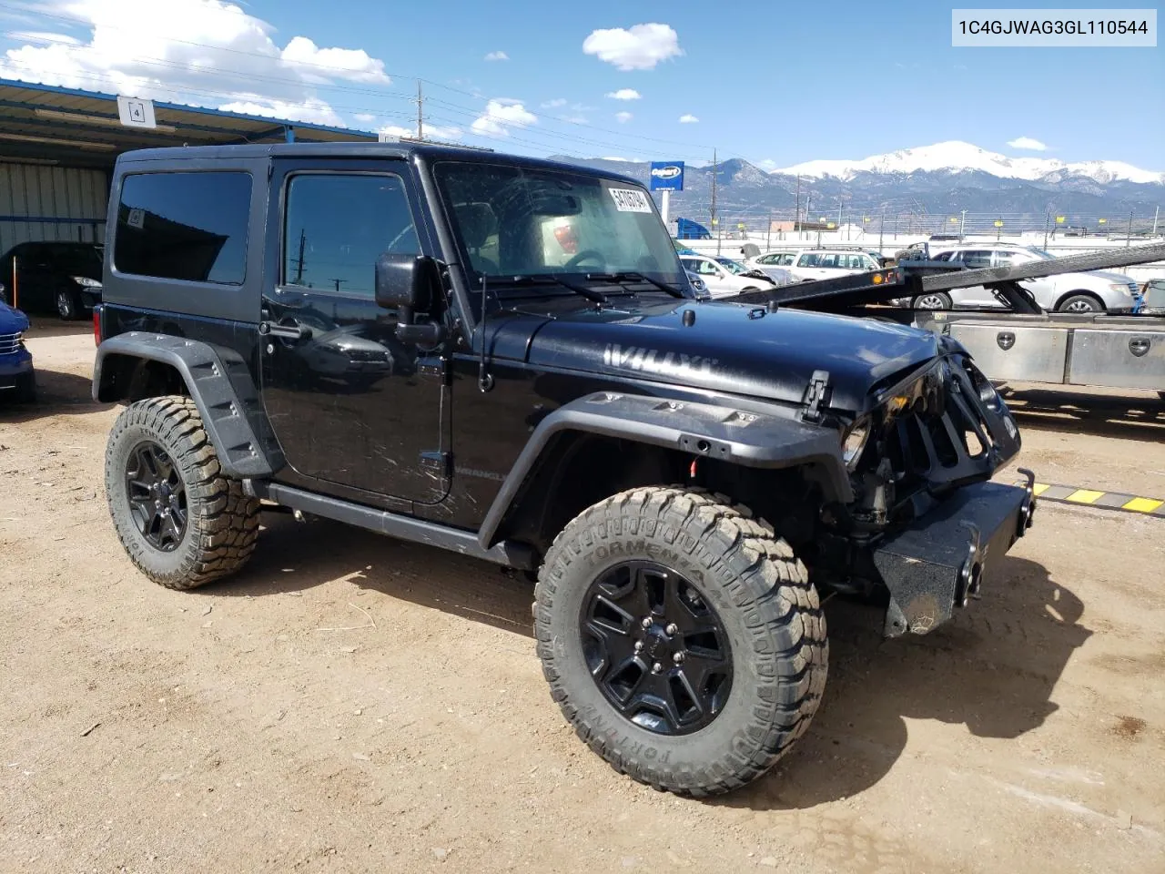 2016 Jeep Wrangler Sport VIN: 1C4GJWAG3GL110544 Lot: 54705794