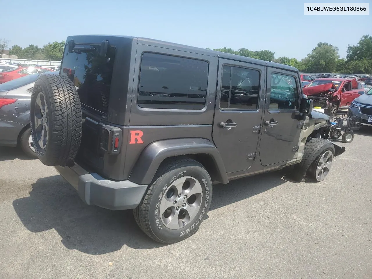 2016 Jeep Wrangler Unlimited Sahara VIN: 1C4BJWEG6GL180866 Lot: 59037054