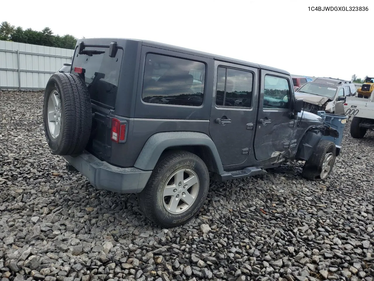 2016 Jeep Wrangler Unlimited Sport VIN: 1C4BJWDGXGL323836 Lot: 59941804