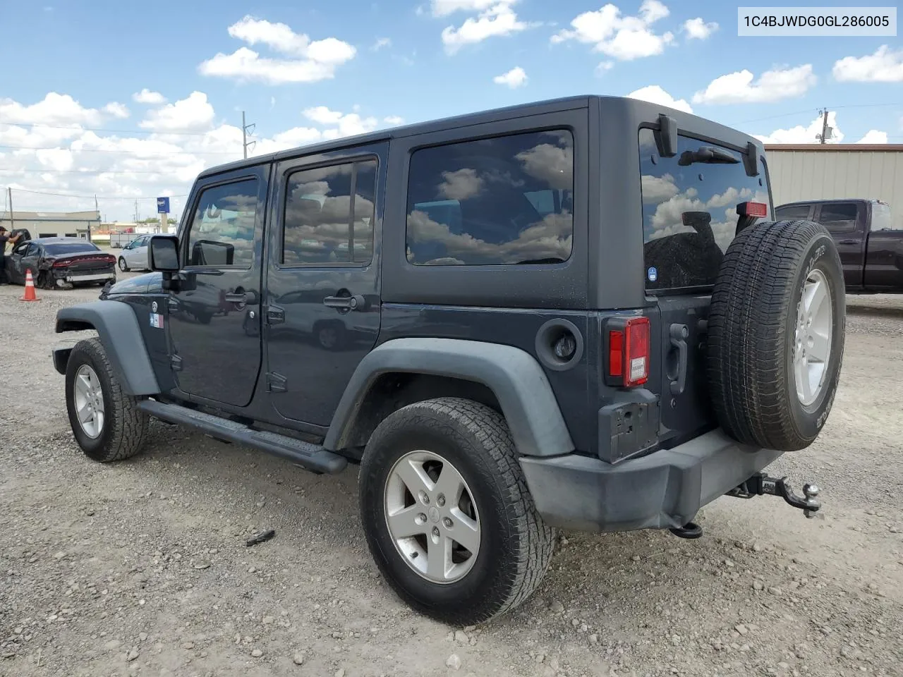 2016 Jeep Wrangler Unlimited Sport VIN: 1C4BJWDG0GL286005 Lot: 62408794