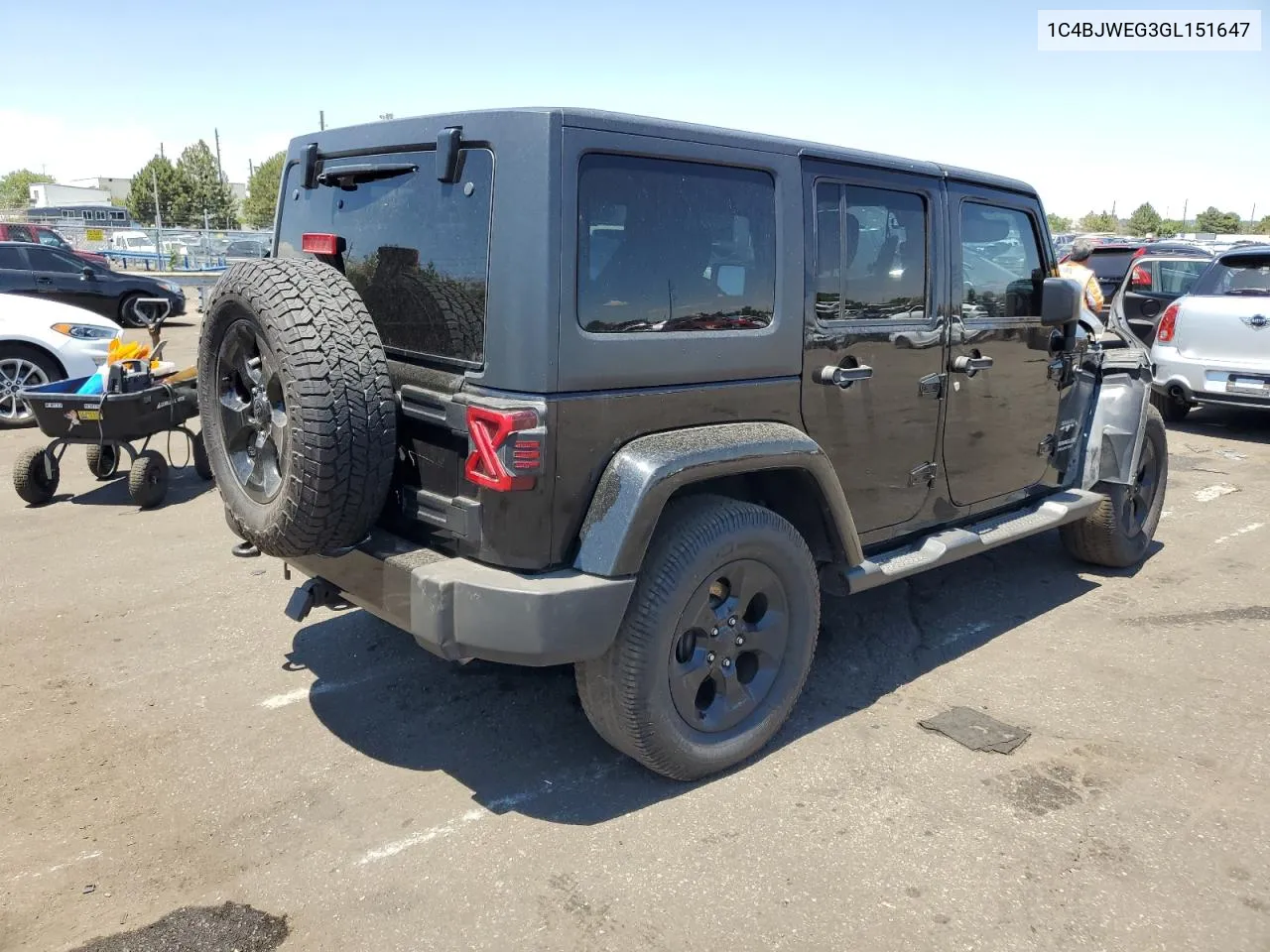 1C4BJWEG3GL151647 2016 Jeep Wrangler Unlimited Sahara