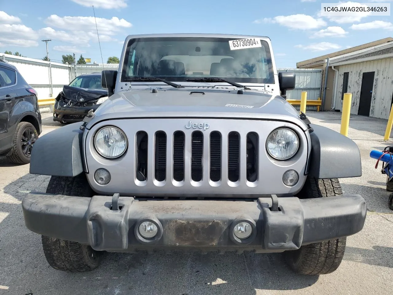 2016 Jeep Wrangler Sport VIN: 1C4GJWAG2GL346263 Lot: 63730904