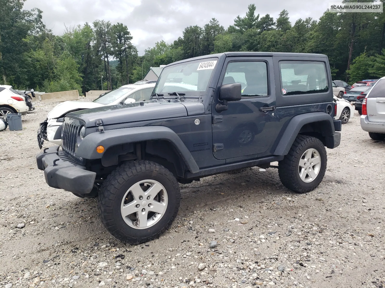 2016 Jeep Wrangler Sport VIN: 1C4AJWAG9GL244237 Lot: 64243044