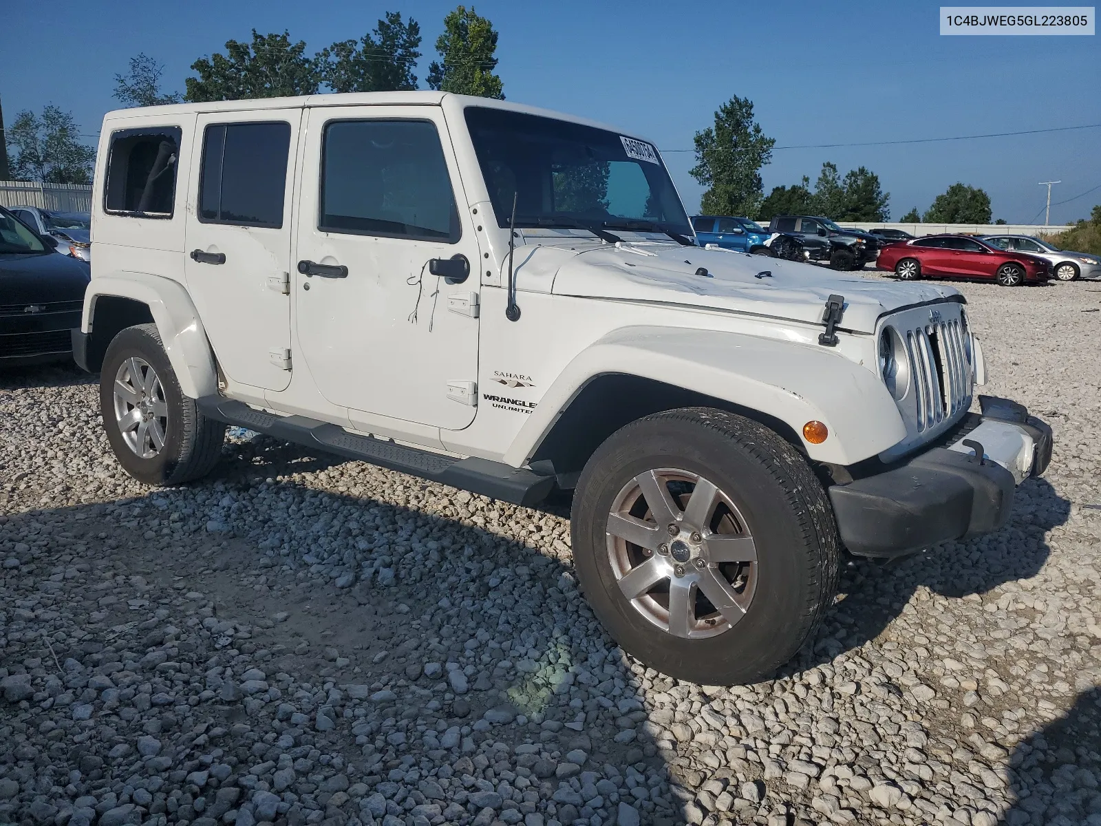 2016 Jeep Wrangler Unlimited Sahara VIN: 1C4BJWEG5GL223805 Lot: 64500754