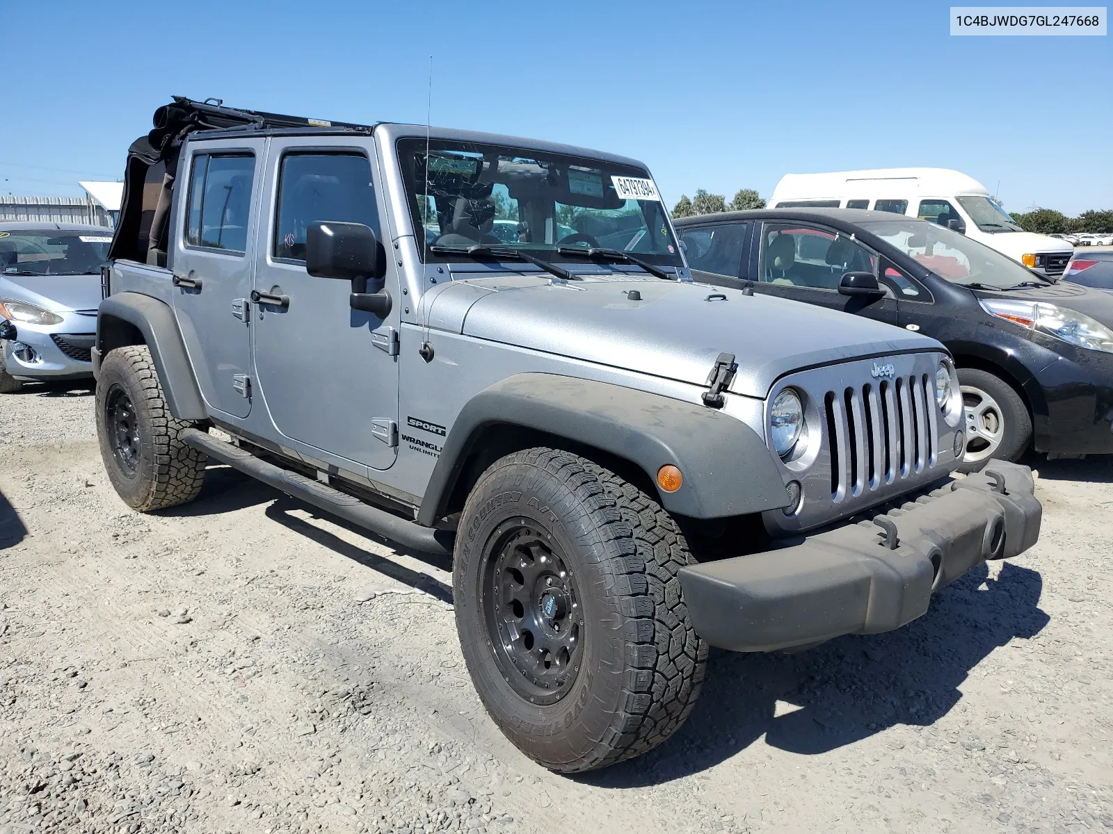 1C4BJWDG7GL247668 2016 Jeep Wrangler Unlimited Sport