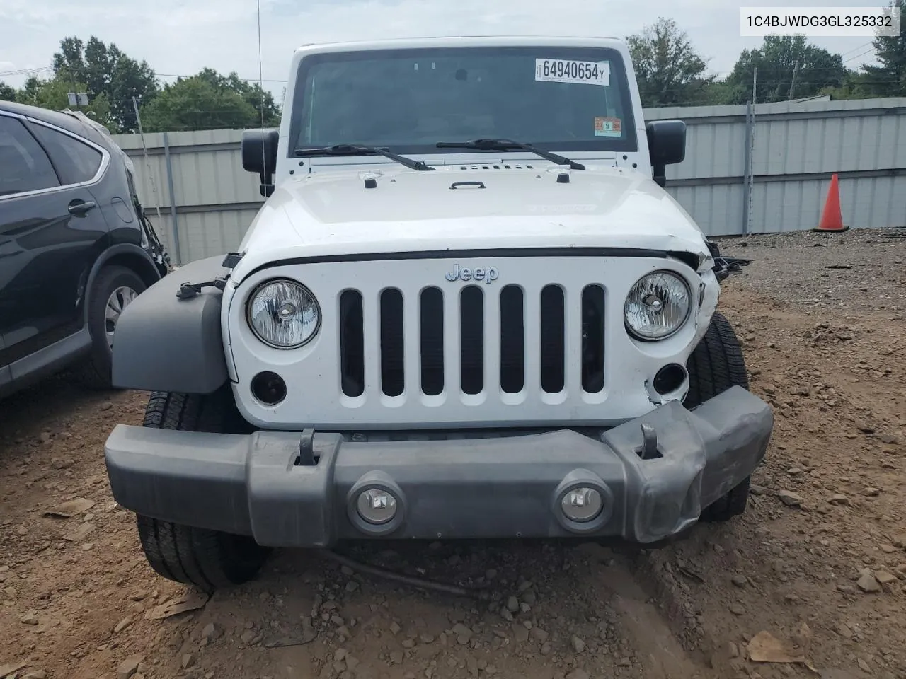 2016 Jeep Wrangler Unlimited Sport VIN: 1C4BJWDG3GL325332 Lot: 64940654