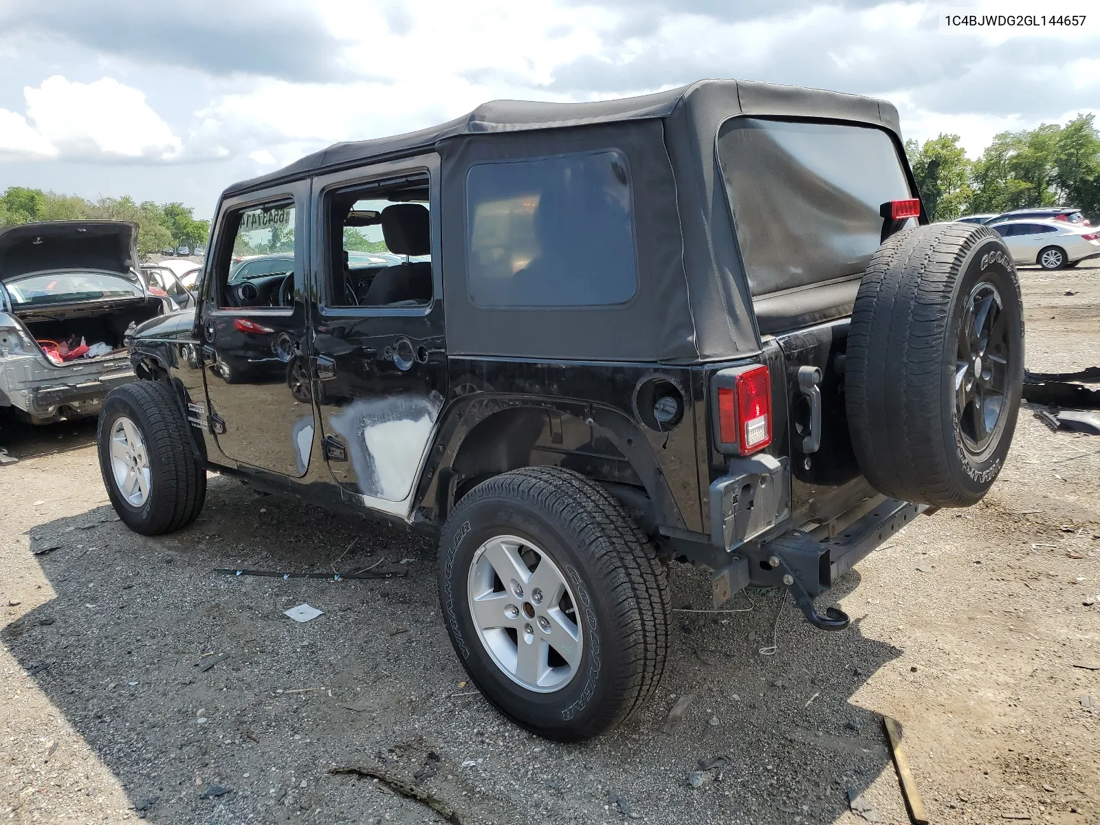 2016 Jeep Wrangler Unlimited Sport VIN: 1C4BJWDG2GL144657 Lot: 65437414