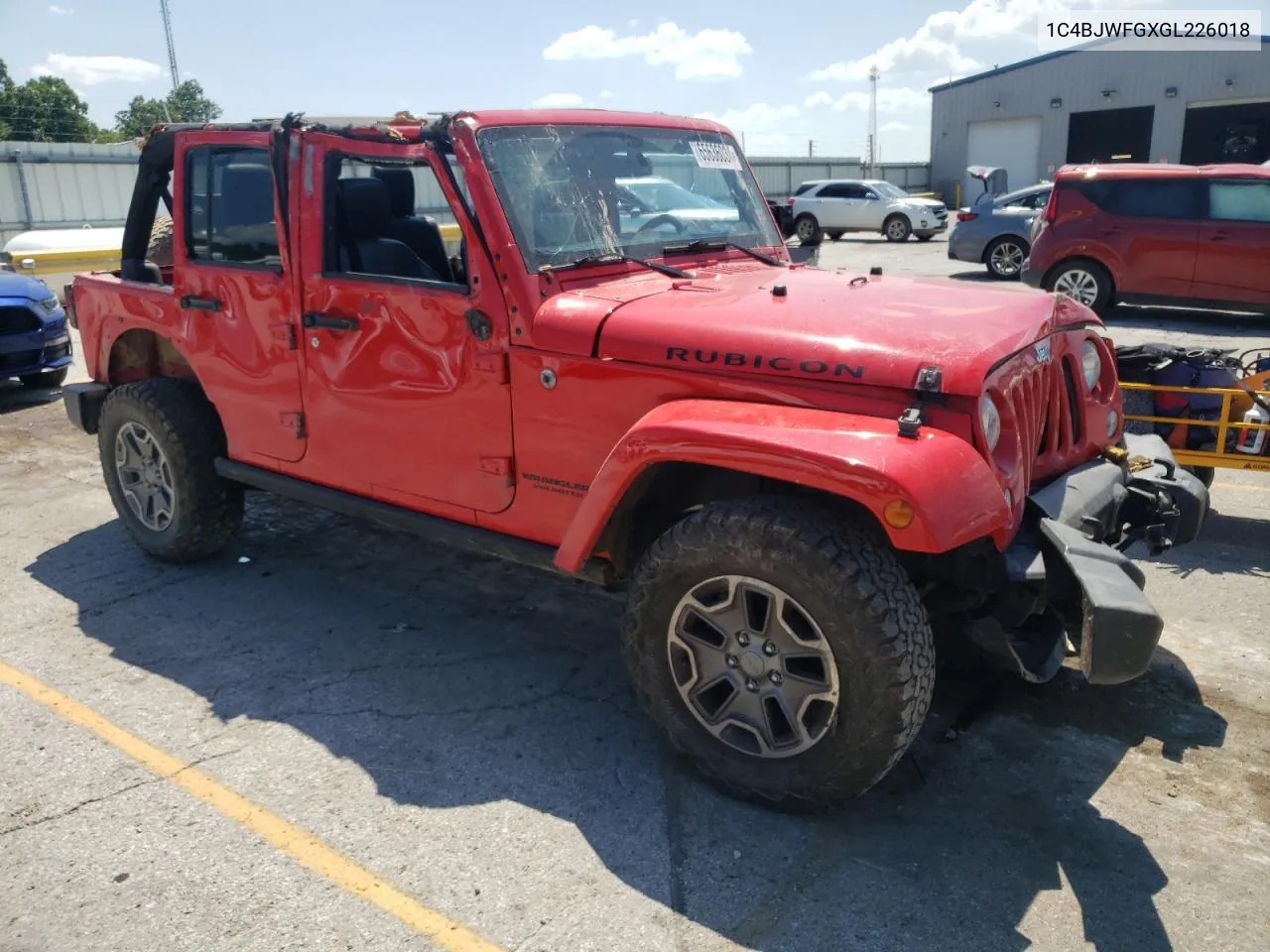 2016 Jeep Wrangler Unlimited Rubicon VIN: 1C4BJWFGXGL226018 Lot: 65636034