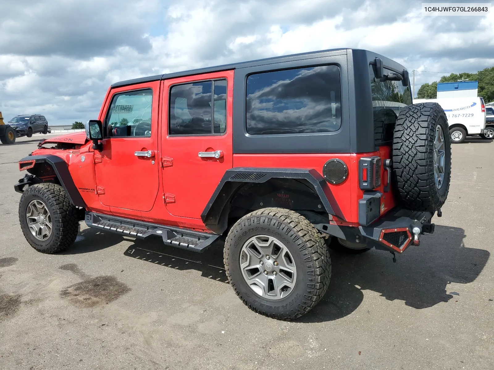 2016 Jeep Wrangler Unlimited Rubicon VIN: 1C4HJWFG7GL266843 Lot: 65948734