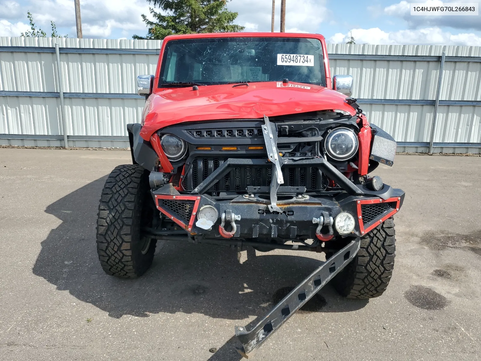 2016 Jeep Wrangler Unlimited Rubicon VIN: 1C4HJWFG7GL266843 Lot: 65948734