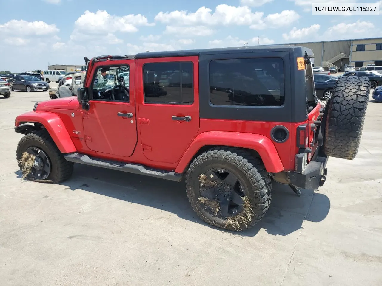 2016 Jeep Wrangler Unlimited Sahara VIN: 1C4HJWEG7GL115227 Lot: 66126324