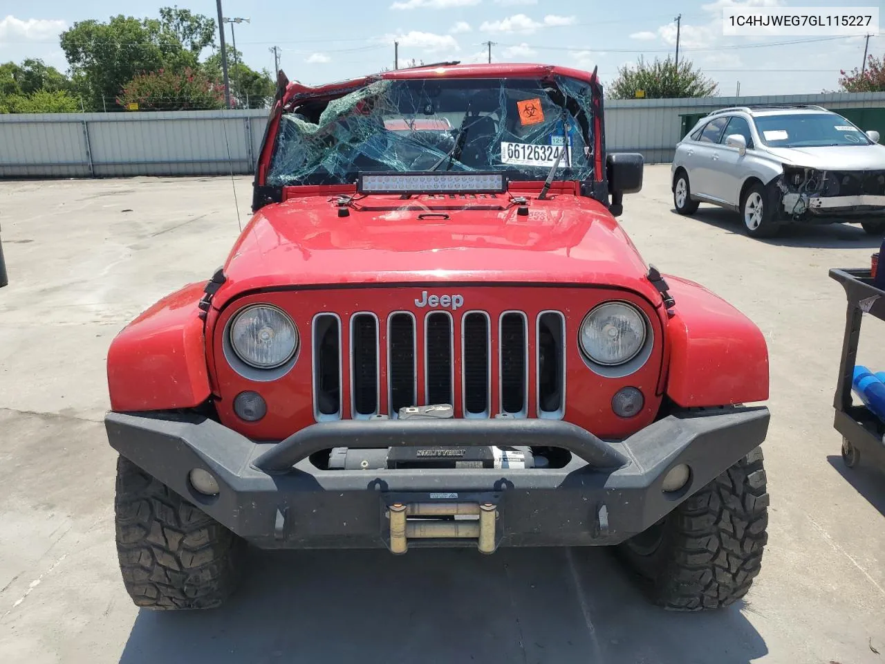 2016 Jeep Wrangler Unlimited Sahara VIN: 1C4HJWEG7GL115227 Lot: 66126324