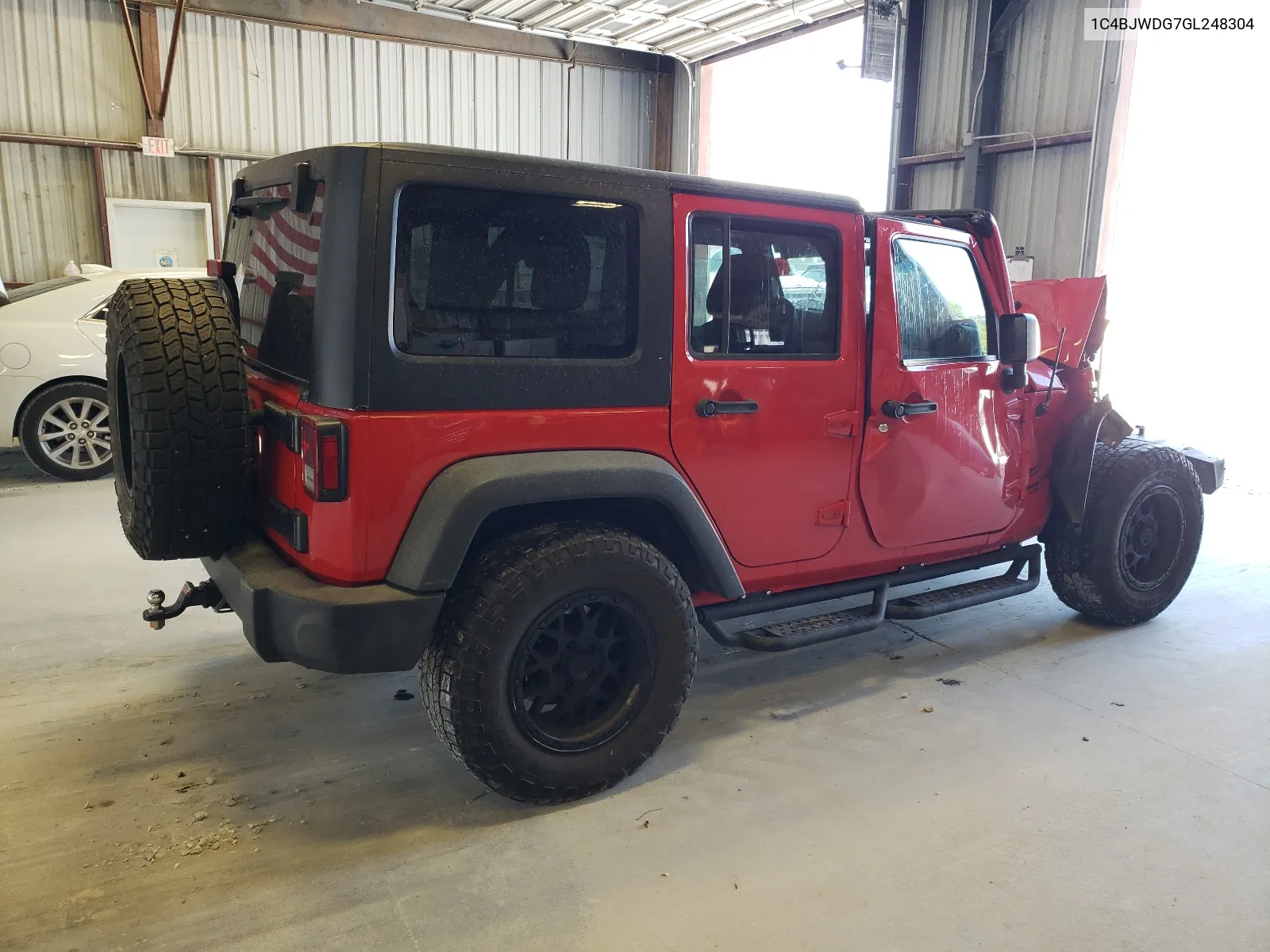 2016 Jeep Wrangler Unlimited Sport VIN: 1C4BJWDG7GL248304 Lot: 66322454