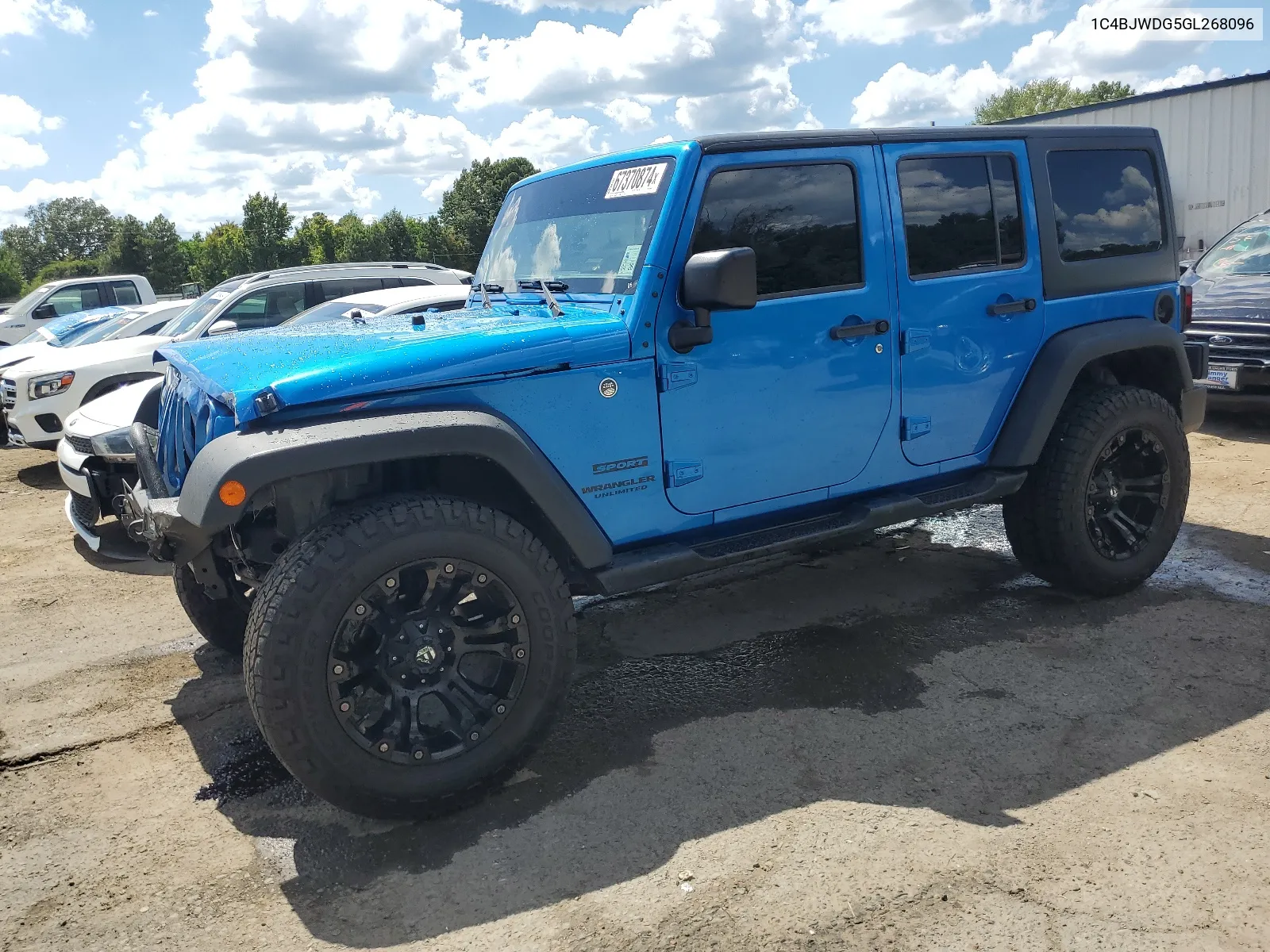 2016 Jeep Wrangler Unlimited Sport VIN: 1C4BJWDG5GL268096 Lot: 67370874