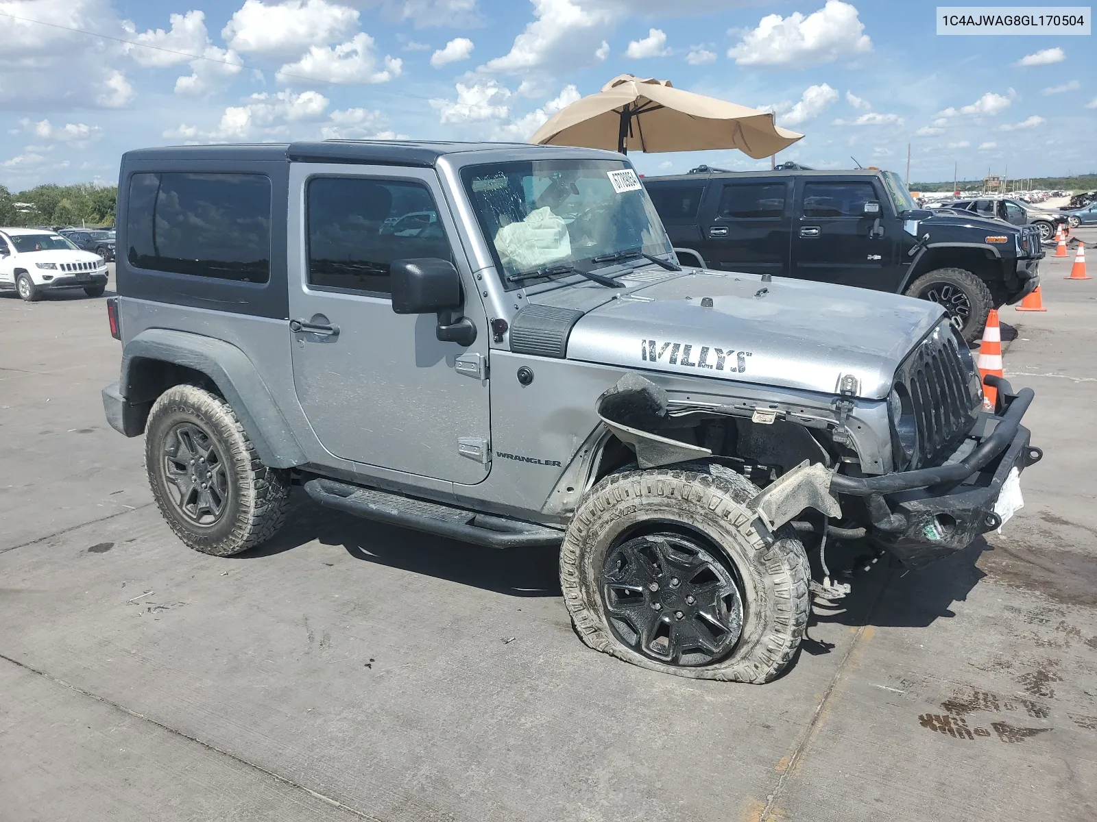 2016 Jeep Wrangler Sport VIN: 1C4AJWAG8GL170504 Lot: 67789054