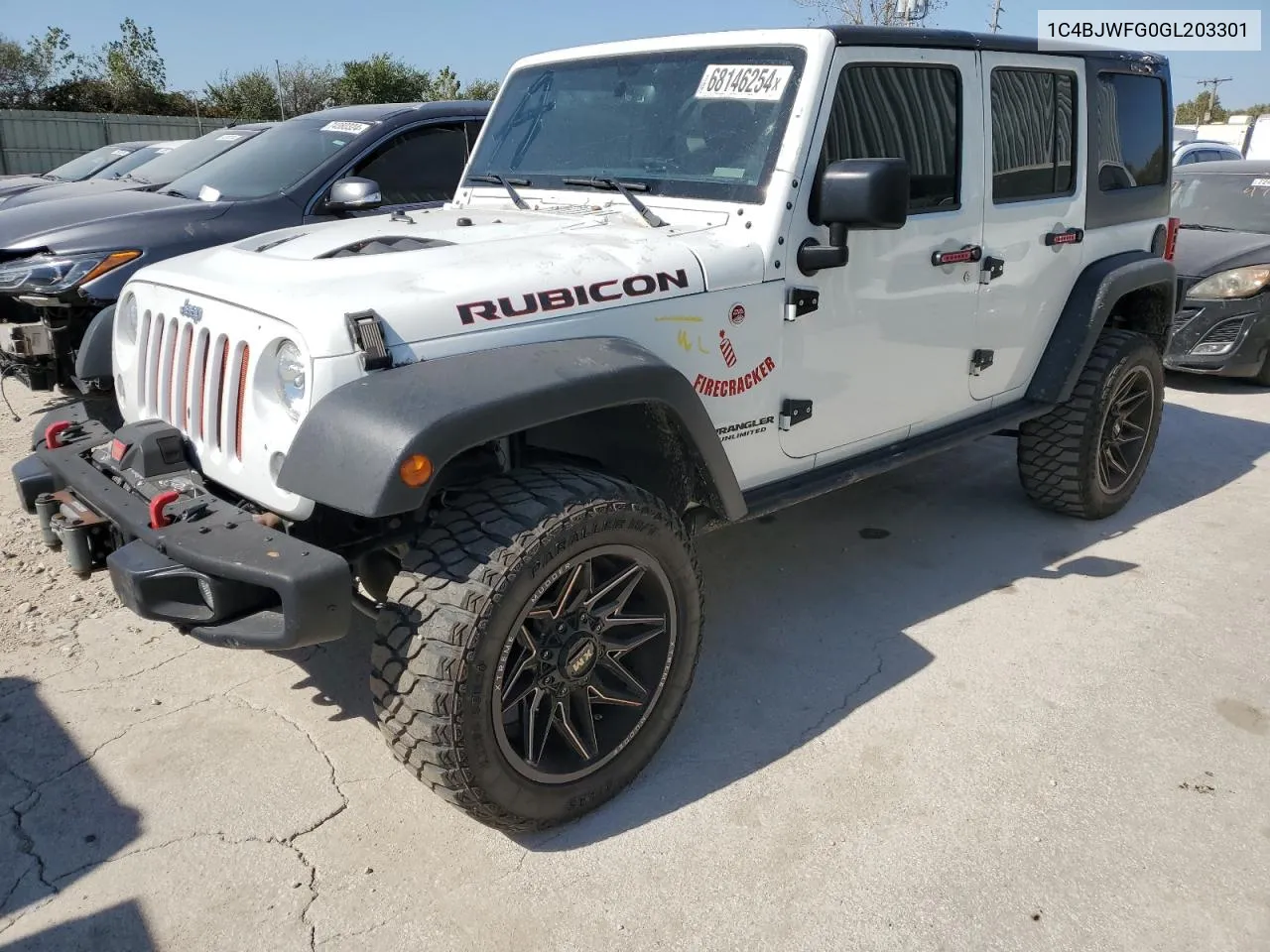 2016 Jeep Wrangler Unlimited Rubicon VIN: 1C4BJWFG0GL203301 Lot: 68146254