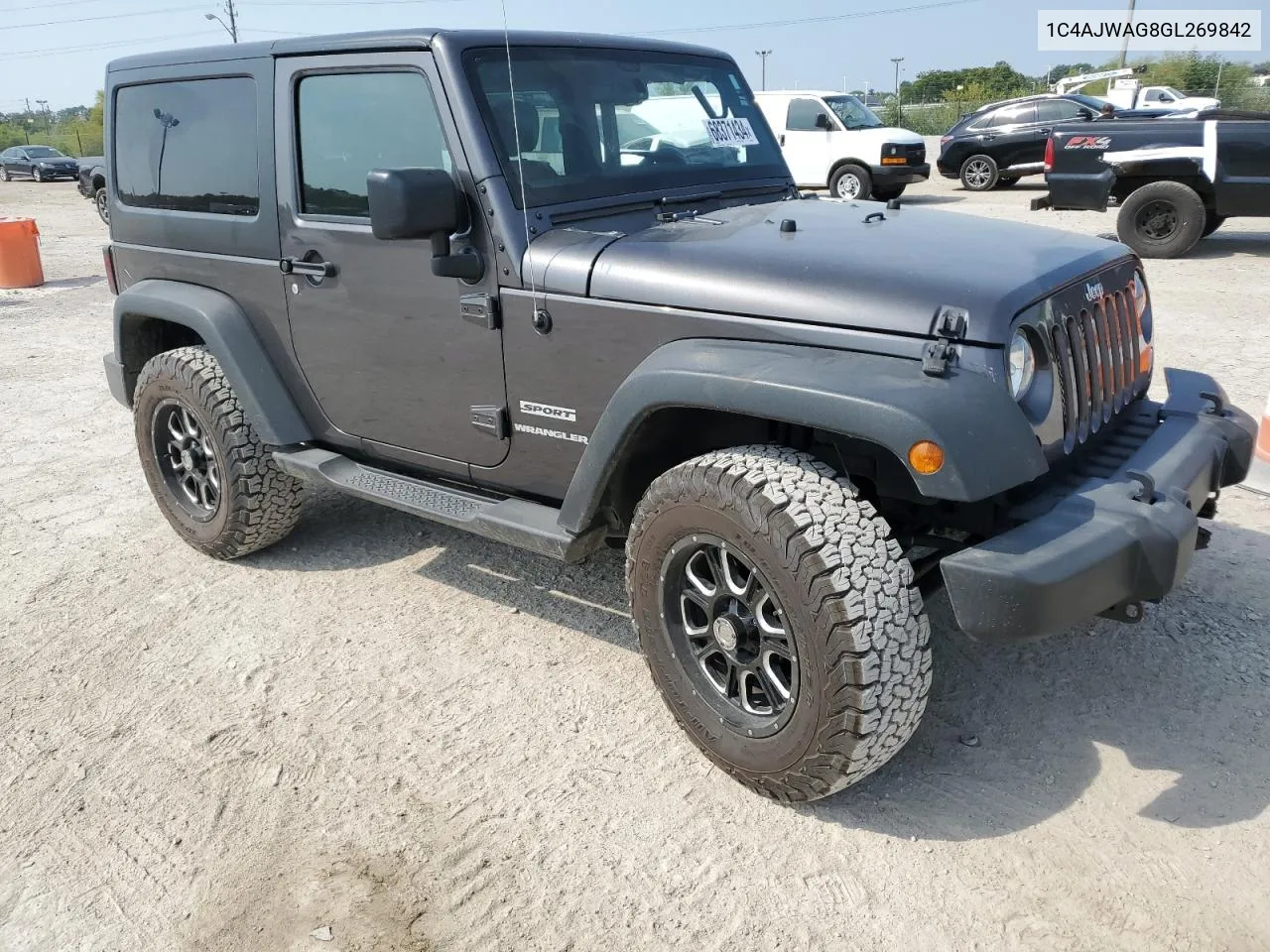 2016 Jeep Wrangler Sport VIN: 1C4AJWAG8GL269842 Lot: 68371434