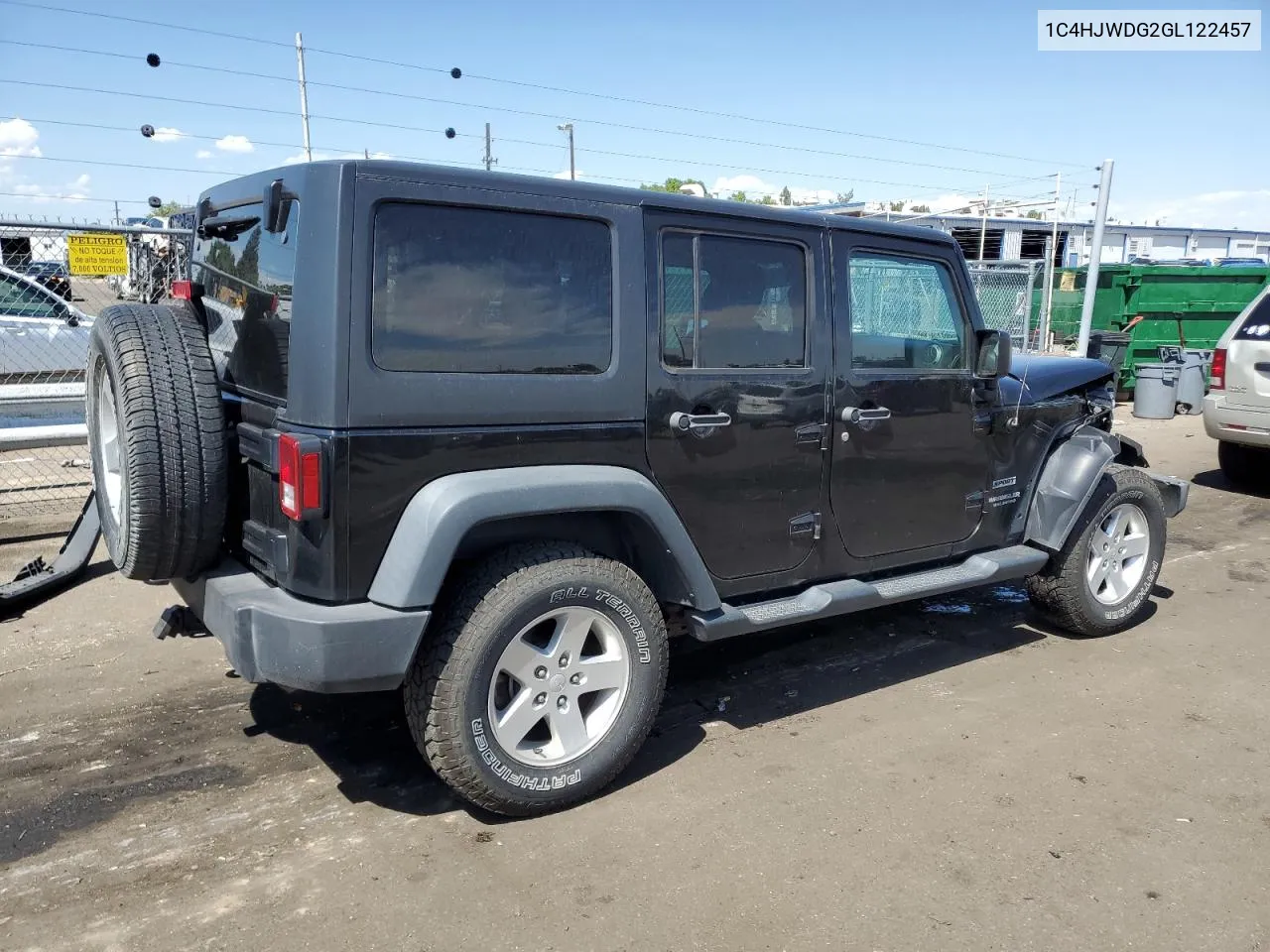 1C4HJWDG2GL122457 2016 Jeep Wrangler Unlimited Sport