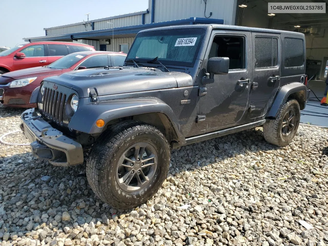 2016 Jeep Wrangler Unlimited Sahara VIN: 1C4BJWEGXGL253785 Lot: 68618394