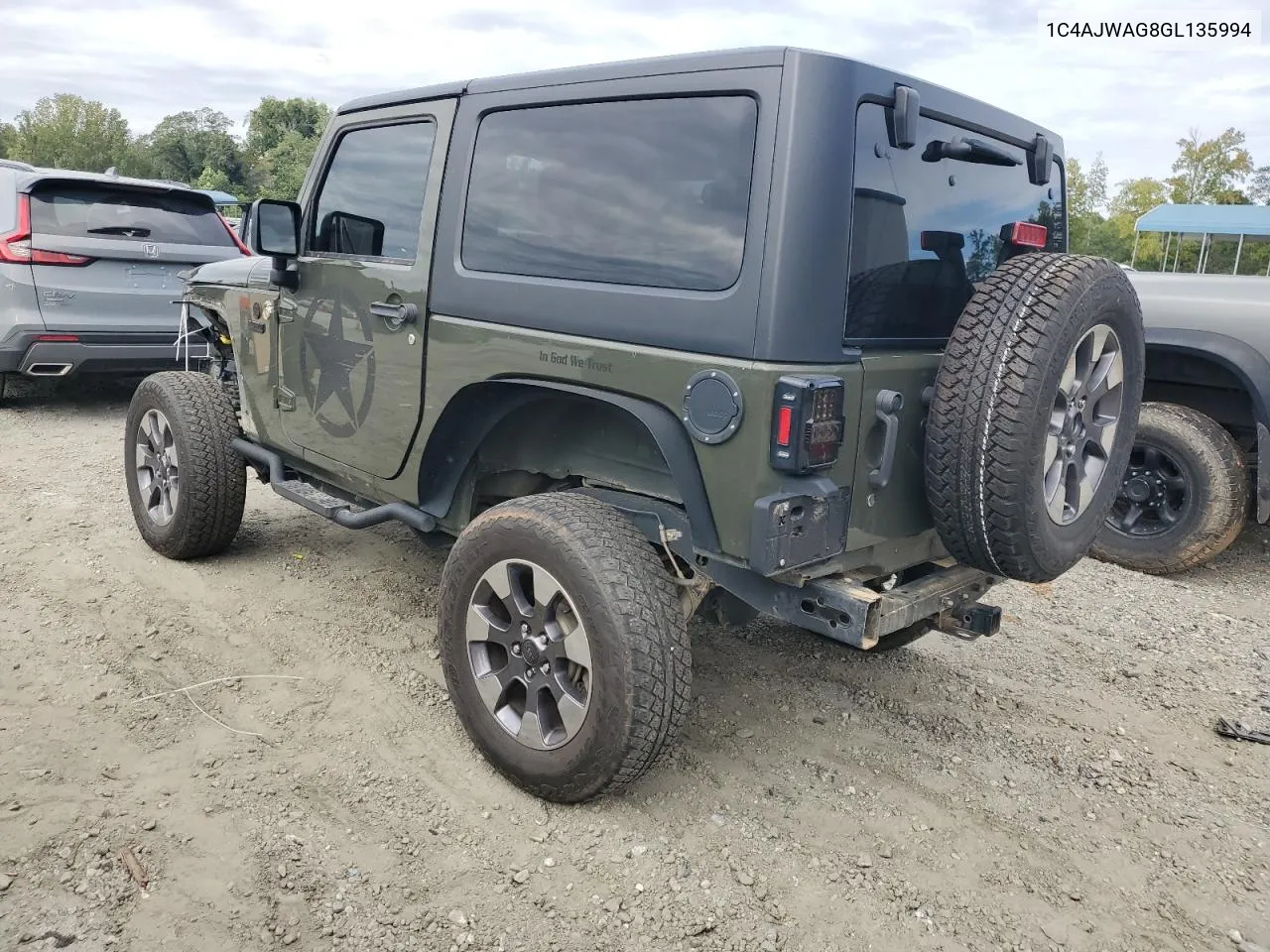 2016 Jeep Wrangler Sport VIN: 1C4AJWAG8GL135994 Lot: 68660784