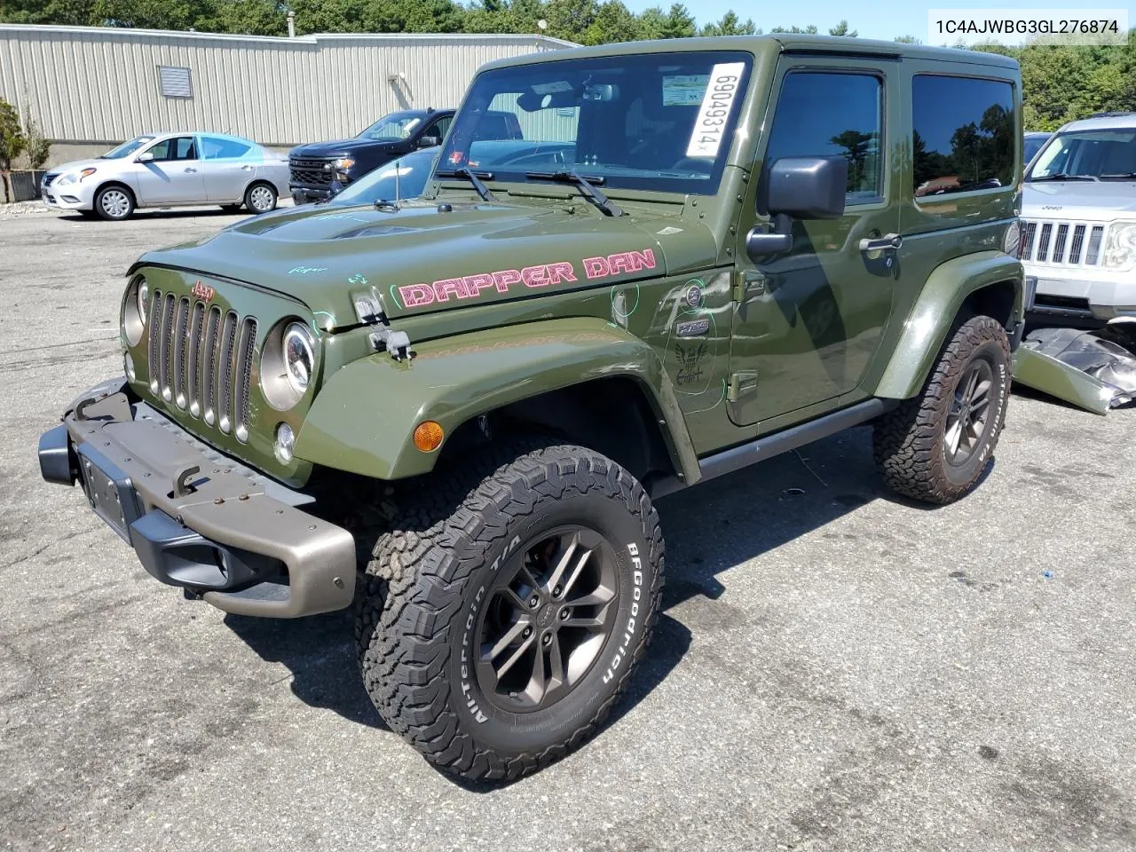 2016 Jeep Wrangler Sahara VIN: 1C4AJWBG3GL276874 Lot: 69049314