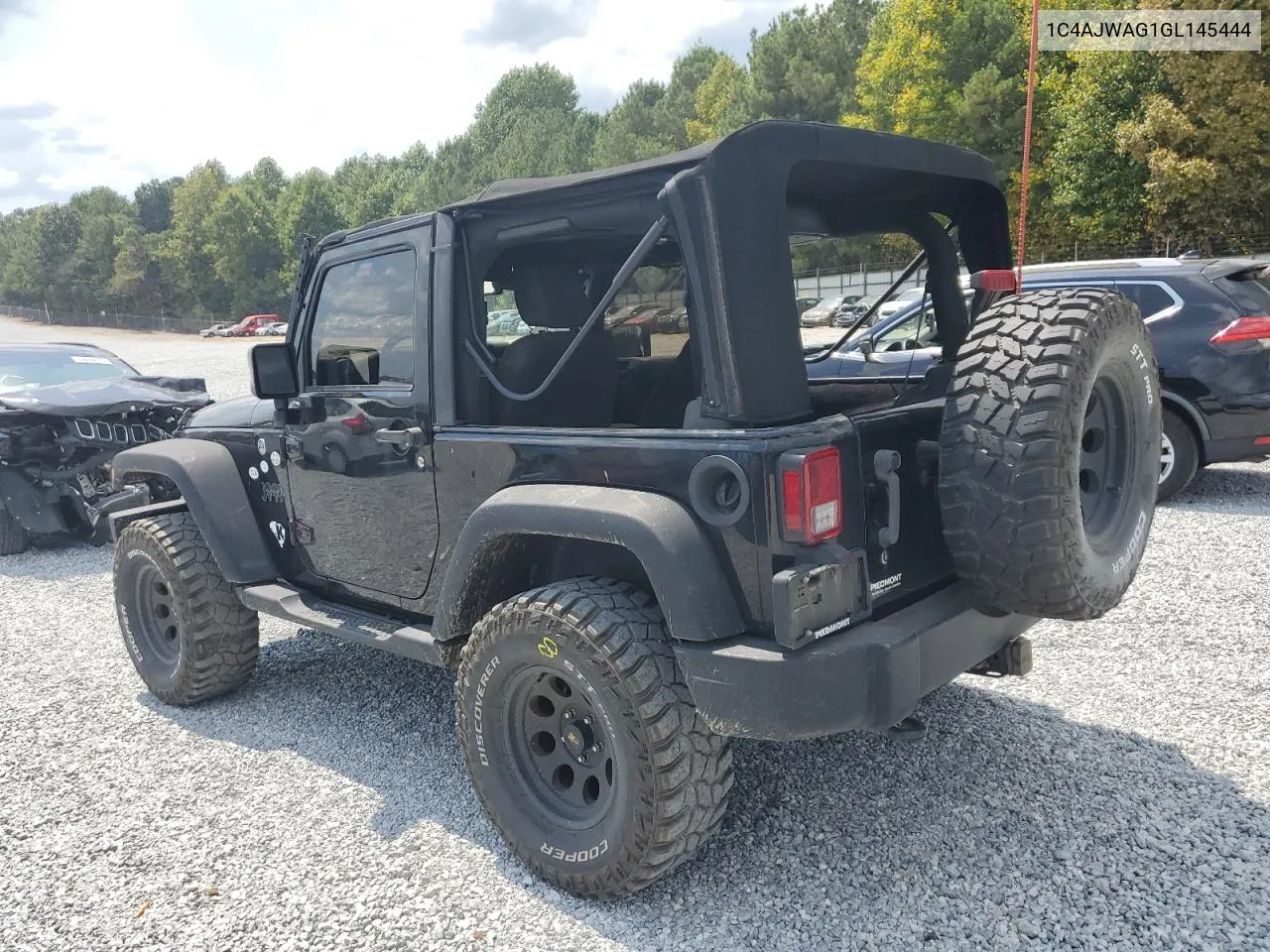 2016 Jeep Wrangler Sport VIN: 1C4AJWAG1GL145444 Lot: 69222634