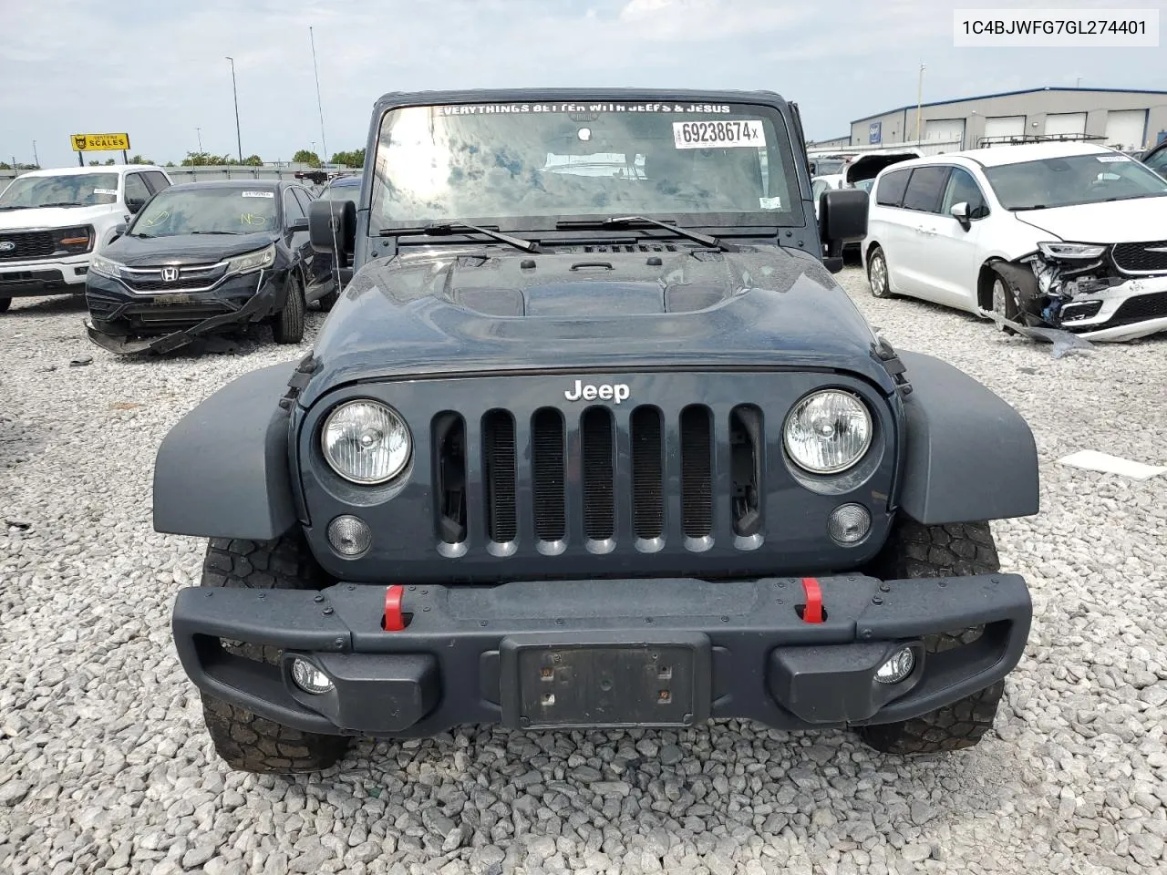 1C4BJWFG7GL274401 2016 Jeep Wrangler S